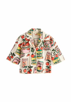 Button-down blouse - red