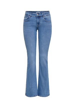 ONLY, FLARED FIT JEANS ONLPHOEBE NIEDRIGE TAILLE FLARED JEANS - Bootcut farmer - light blue denim