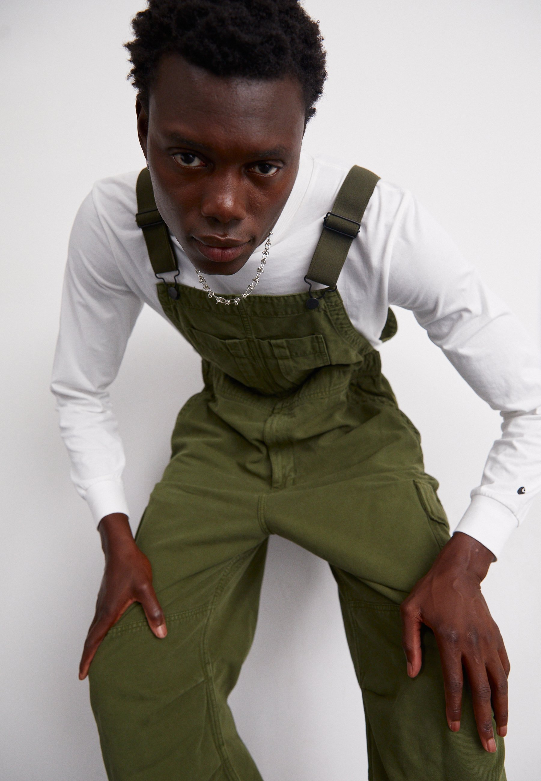 パンツ Carhartt wip Bib overall Carhartt WIP BIB OVERALL - Salopette in denim - tarragon