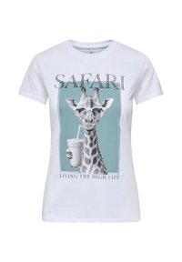 Unselected, bright white print vibe safari