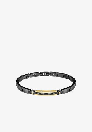 Armband - schwarz- und gelbgoldfarben