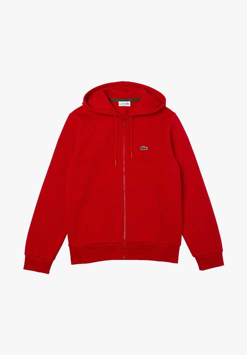 Veste gilet a capuche sweat shirt hoodies fermeture eclaire zippée rouge cerise fourré pilou pilou femme taille 38 - Vêtements Veste gilet a capuche sweat shirt hoodies fermeture eclaire zippée rouge cerise fourré pilou pilou femme taille 38 - Vêtements