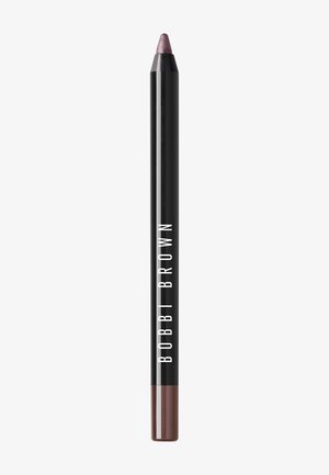 Bobbi Brown Liplinerstift mit schwarzem Gehäuse, spitzem Ende und brauner Schattierung am Fuß. Der Markenname ist in Weiß aufgedruckt.