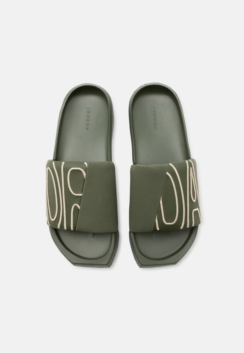 Jordan NOLA SLIDE - Pantofle - cargo khaki/khaki