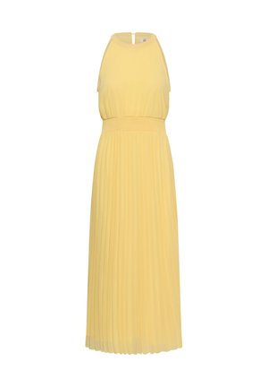 Cream, CRALUNA HALTER NECK DRESS - Ballkleid - lemon meringue
