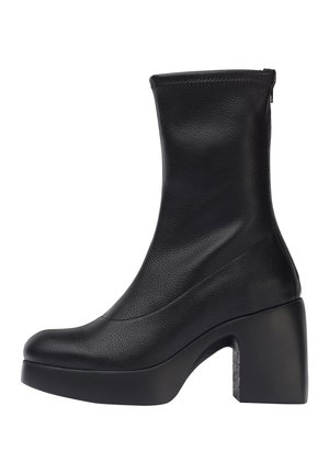 WONDERS BLACK ERIS  - Botines con plataforma - black