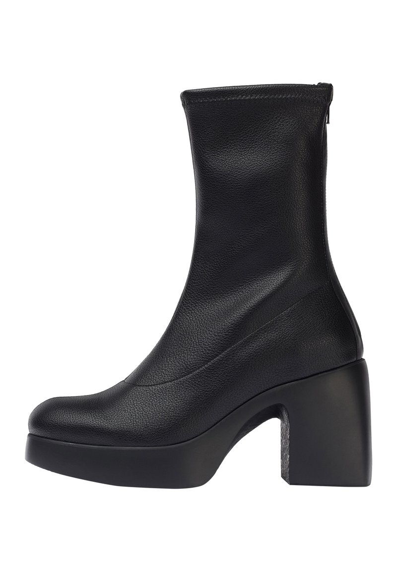 WONDERS BLACK ERIS  - Botines con plataforma - black