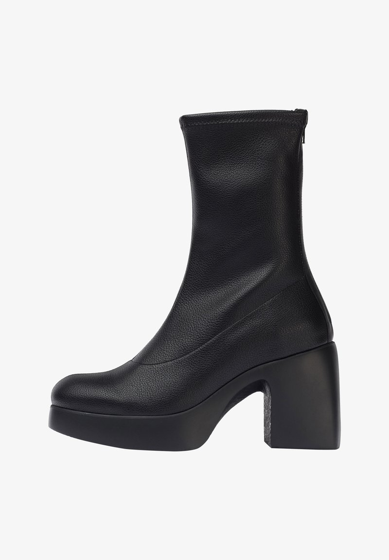 WONDERS BLACK ERIS - Botines con plataforma - black