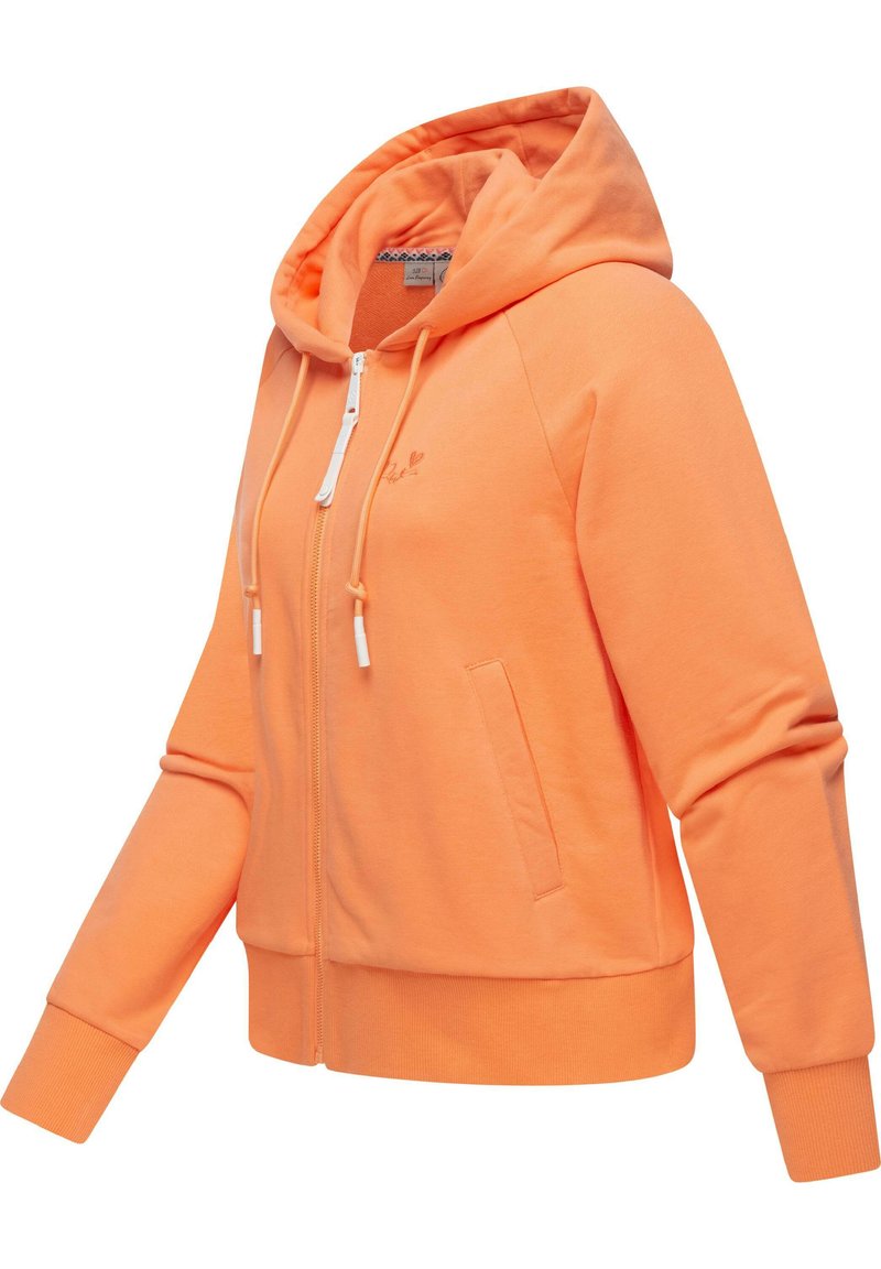 Ragwear TAILA Zip-up sweatshirt peach/orange