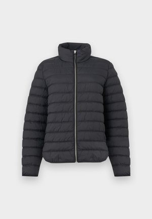 QUILTED ZIP JACKET - Veste mi-saison - black