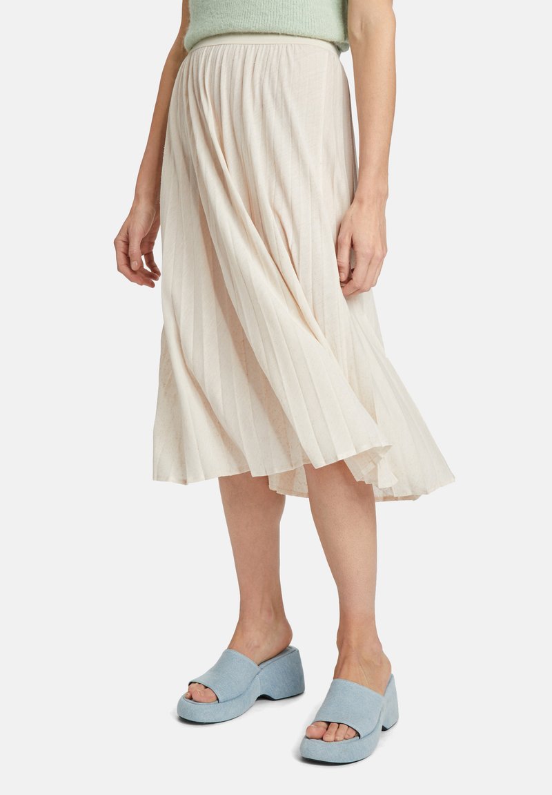 Cartoon ?? BORD FRANC - Jupe pliss?�e - light beige melange/beige - ZALANDO