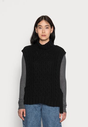 LATIFA VEST - Svetr - black