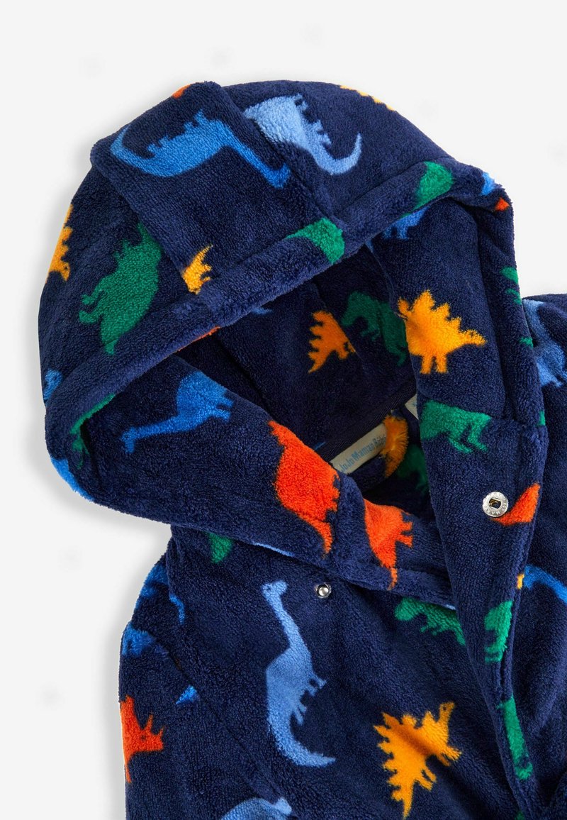 JoJo Maman Bébé DINOSAUR PRINT Dressing gown navy/blue Zalando