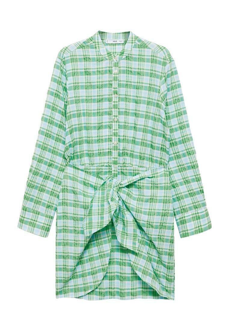 Mango Blousejurk groen