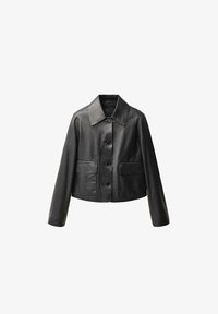 Mango Veste en cuir black/noir