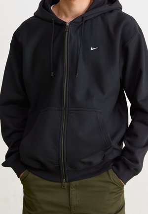 Sweater met rits - black