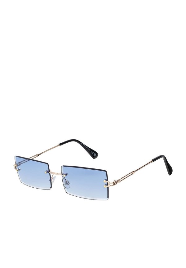 MODERNE UNISEX RECHTECKIG - Sonnenbrille - blau weiß
