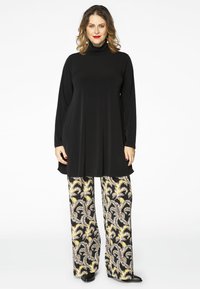 YOEK HIGH NECK - Langærmet T-shirt - black