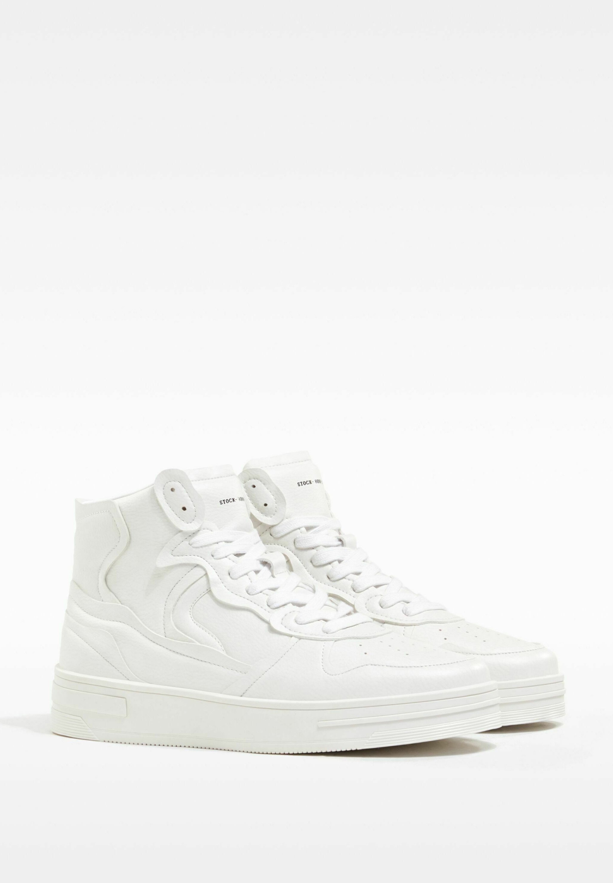 Bershka HOHE - Sneakers hoog - white/wit - Zalando.nl