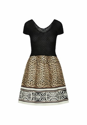LIU JO, LIU JO KURZES KLEID MIT ANIMAL-PRINT - Vestido informal - black