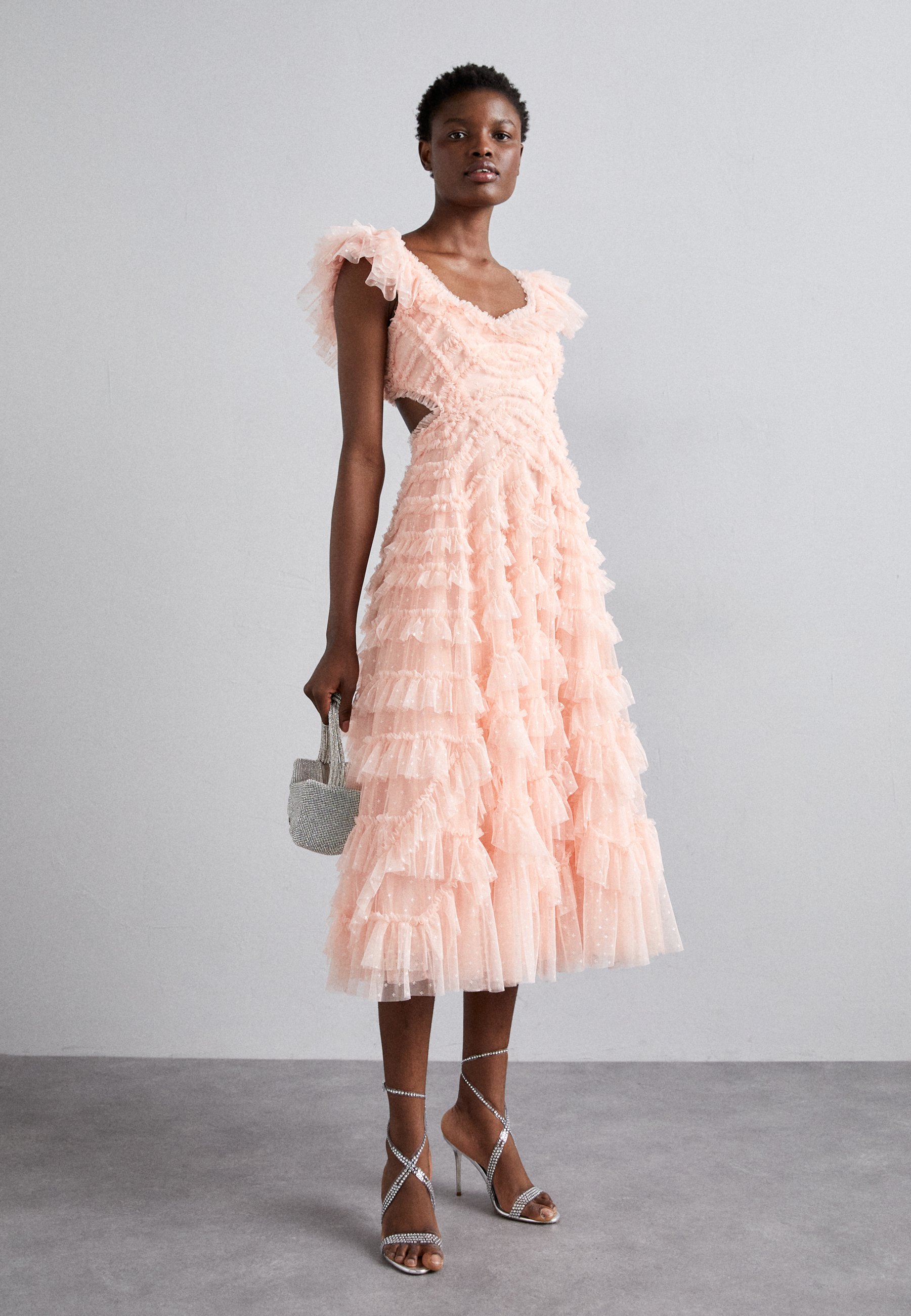 Needle & Thread LOLA BACKLESS BALLERINA DRESS - Cocktail dress / Party dress  - faded coral/light pink - Zalando.ie