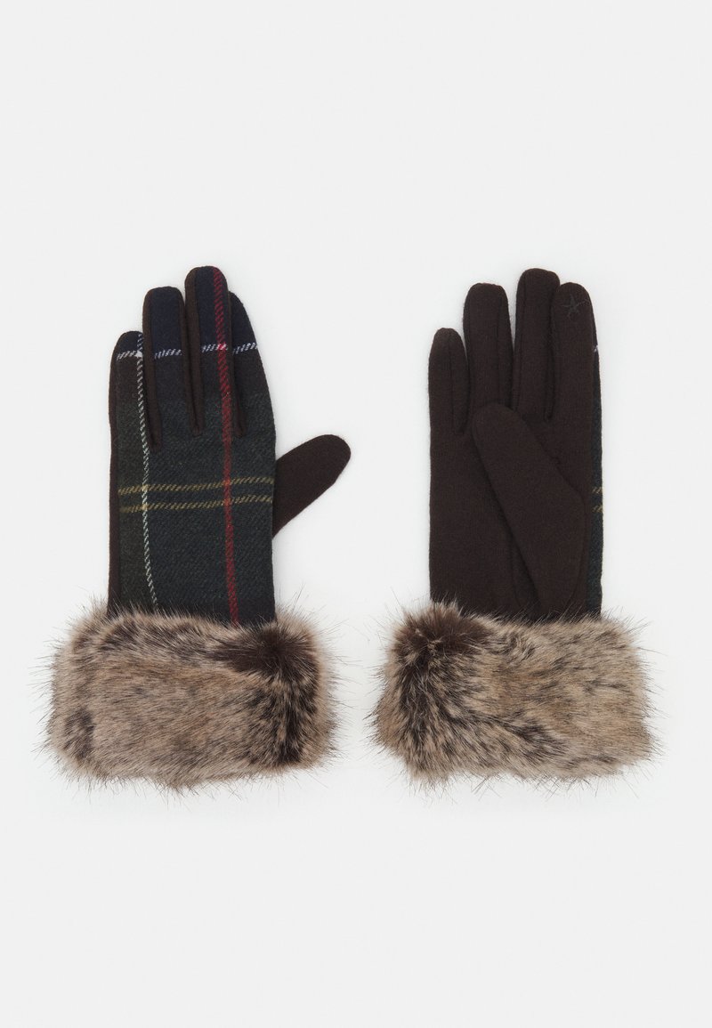 Barbour BARBOUR RIDLEY TARTAN GLOVES Gloves classic/olive Zalando.co.uk