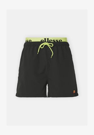 Ellesse TEYNOR - Shorts da mare - black/neon yellow