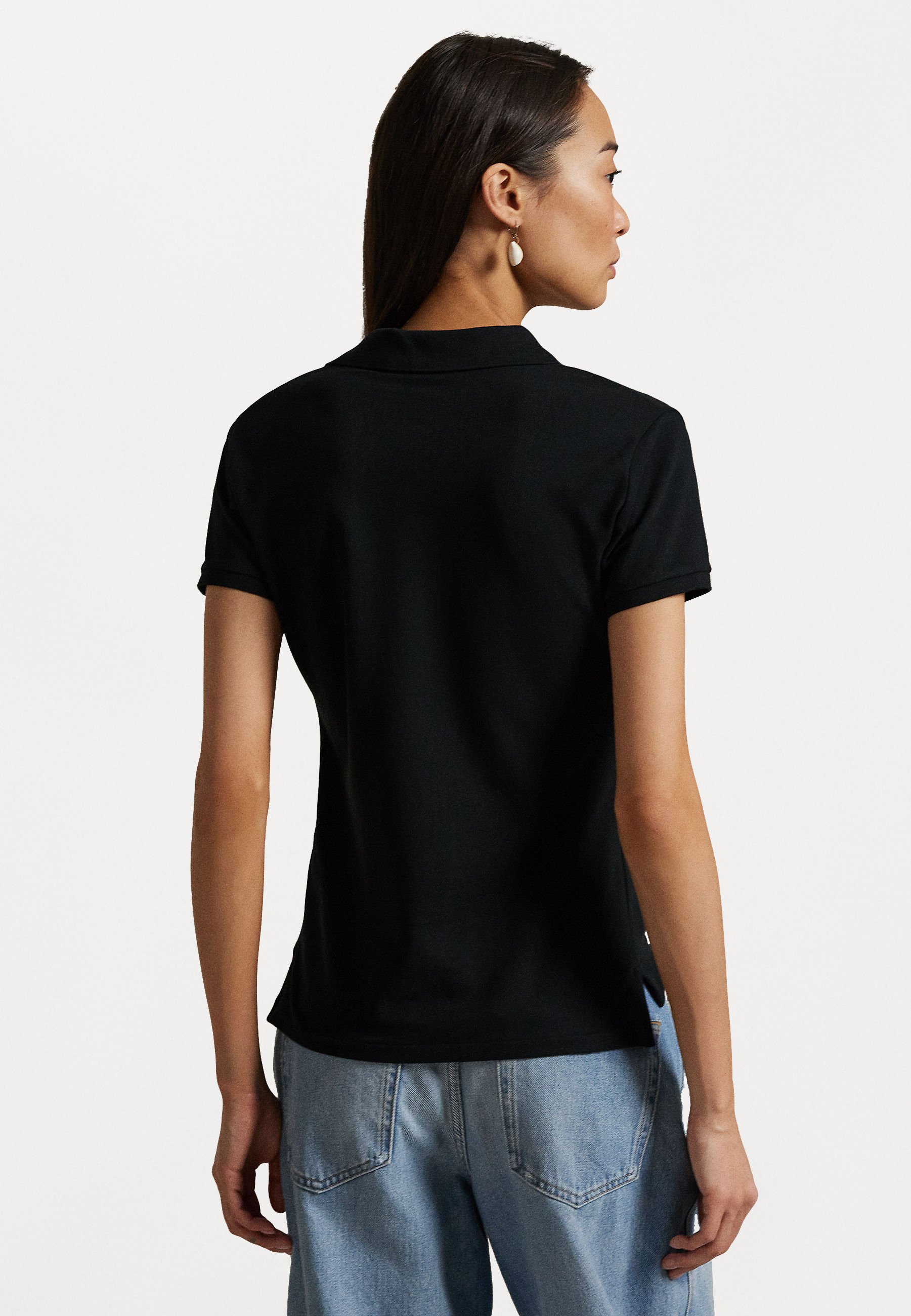 Polo Ralph Lauren SLIM FIT STRETCH POLO SHIRT - Poloshirt - black