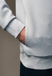 Next REGULAR FIT - TEXTURED OVERHEAD - Luvtröja - grey