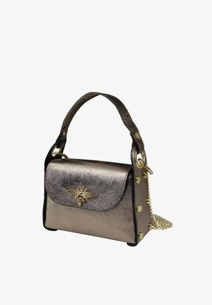 DrachenLeder Sac à main - bronze metallic braun