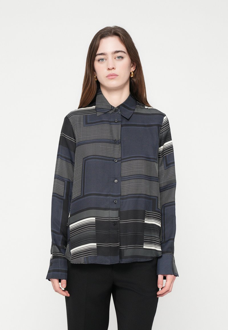 closed Overhemdblouse blauw