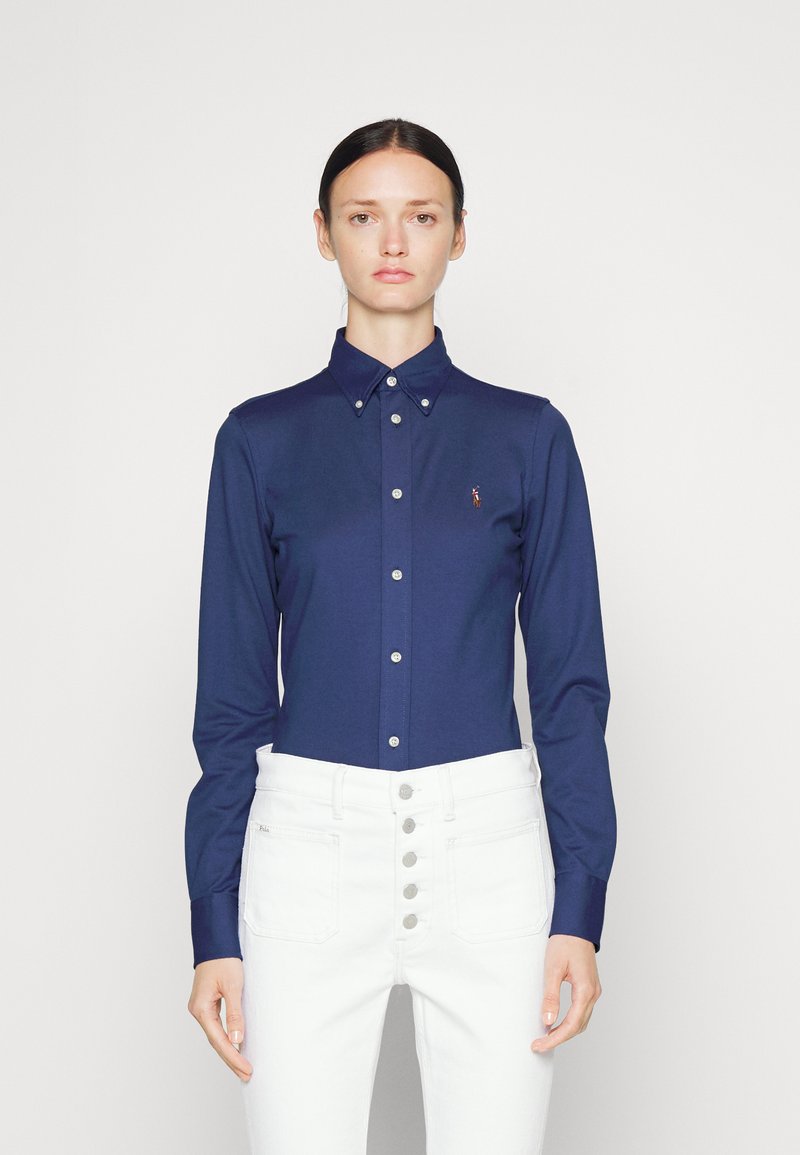 Polo Ralph Lauren HEIDI LONG SLEEVE - Blusa com botões - marine