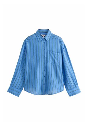 Next, REGULAR FIT - LIGHTWEIGHT LONG SLEEVE SHIRT - Blúzka so zapínaním na gombíky - blue stripe