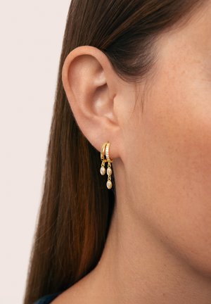 Double Drip - Boucle d'oreille individuelle - gold-coloured