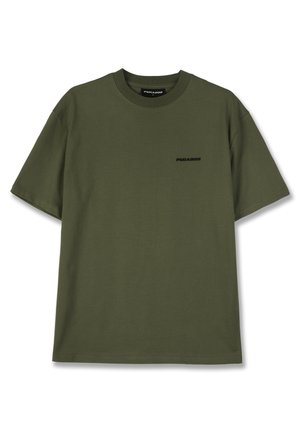 Pegador LOGO TEE - Βασικό μπλουζάκι - washed faded olive black