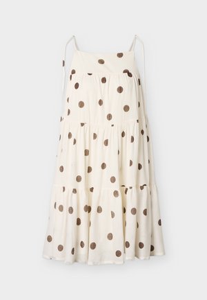 Gina Tricot, FLOWY STRAP DETAIL DRESS - Denní šaty - off-white