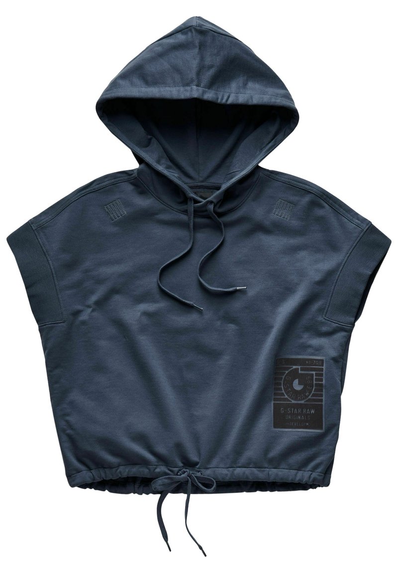 Damen Sweatshirts | G-Star BOXED GR HOODED SWEAT SHORT SLEEVE Kapuzenpullover fantem blue/blau - LP37139 Damen Sweatshirts | G-Star BOXED GR HOODED SWEAT SHORT SLEEVE Kapuzenpullover fantem blue/blau - LP37139
