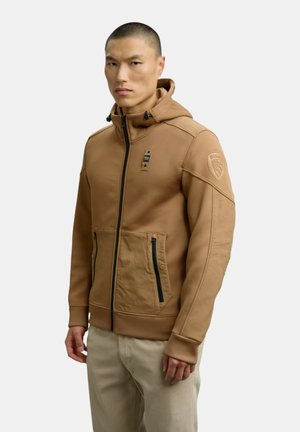 Felpa con zip - beige