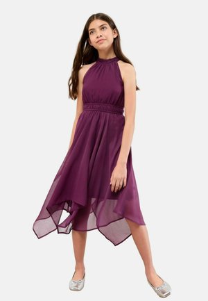 Koktejlové šaty / šaty na párty - plum purple