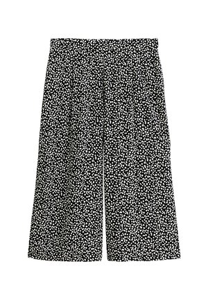 New Look Curves CURVES SPOT PRINT CROP - Pantalon classique - black pattern
