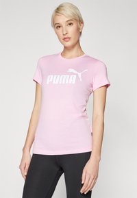 Puma LOGO TEE  - Camiseta estampada - pink lilac