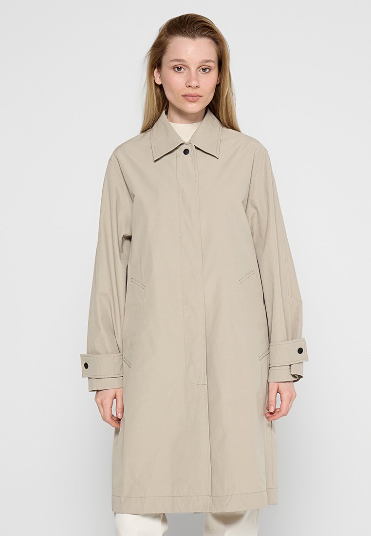 Ecoalf Trenchcoat zandkleur