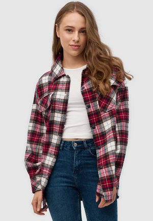 CUADROS - Blusa - rojo