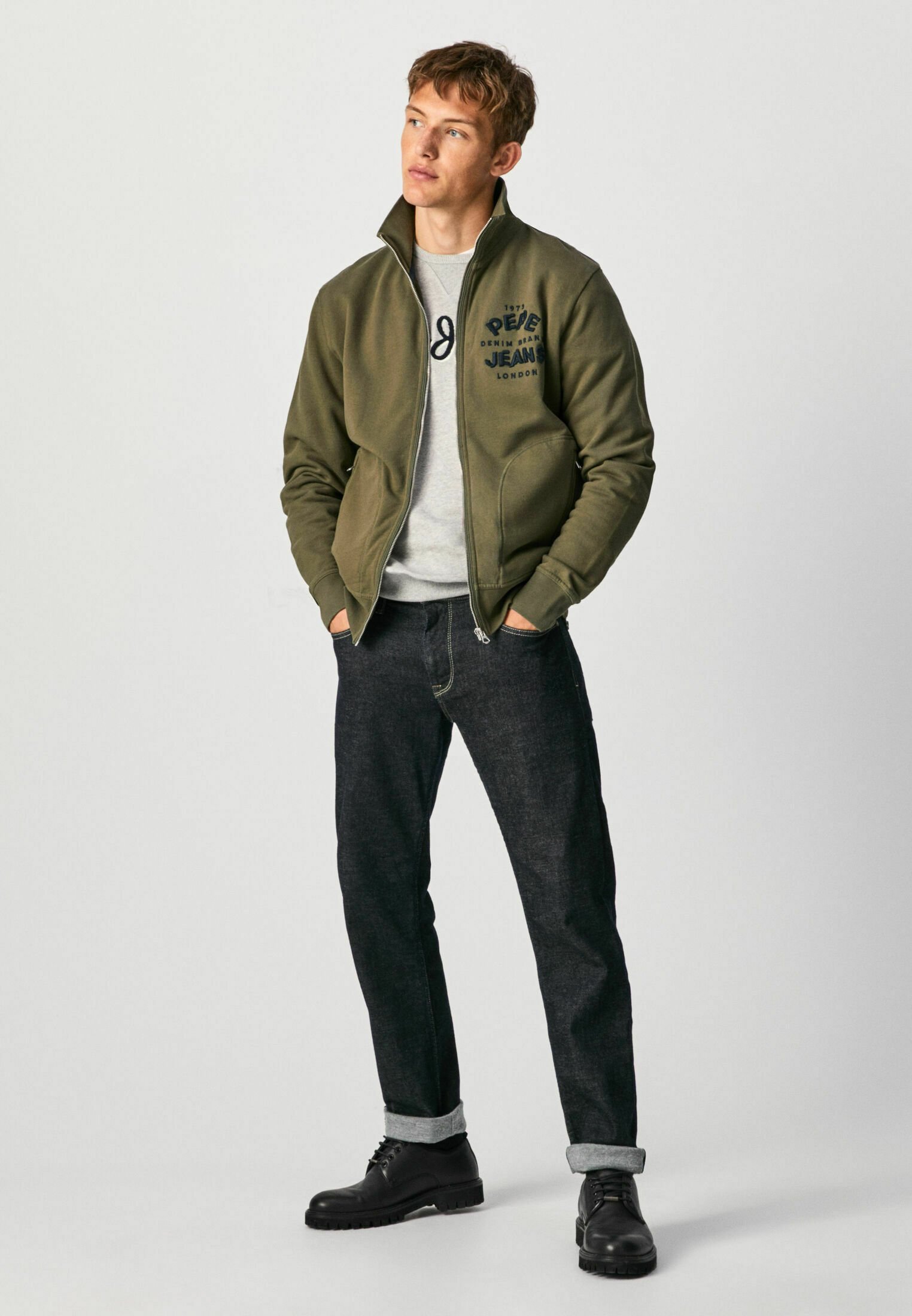 Pepe Jeans JAZZ - Sudadera con cremallera - green/verde - Zalando.es