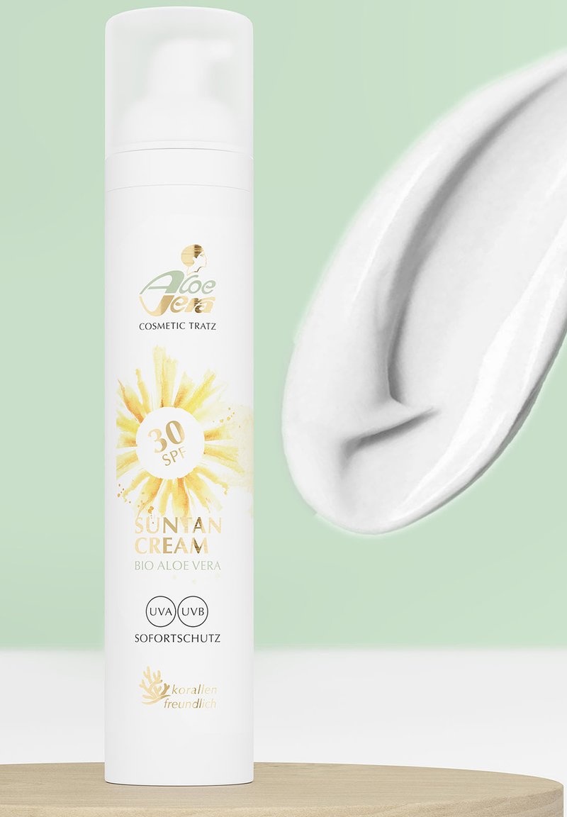 Aloe Vera Cosmetic Tratz ALOE VERA COSMETIC TRATZ SUNTAN CREAM 30 SPF 100ML  - Sonnenschutz - transparent - Zalando
