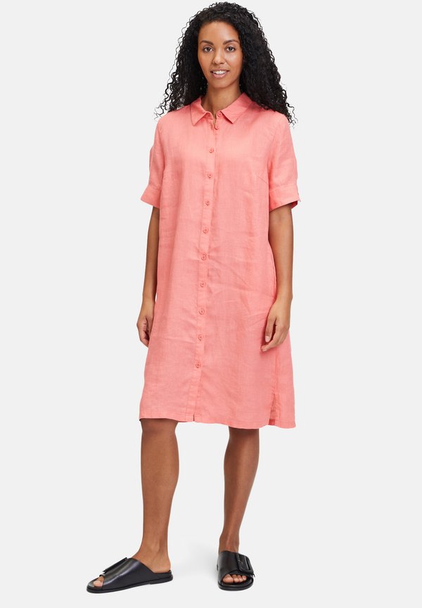 CASUAL MET KRAAG - Blusenkleid - porcelain rose