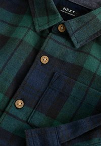 Next Hemd - green tartan check plain