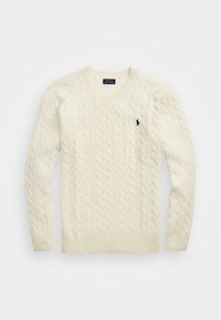 CABLE KNIT WOOL CASHMERE JUMPER - Pullover - andover cream