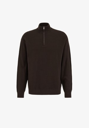 WE Fashion, Striktrøje - dark brown