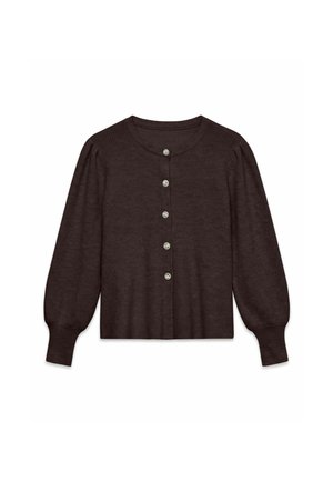 Vero Moda, CARDIGAN AWLEMON KNIT CARDIGAN - Gilet - chocolate torte